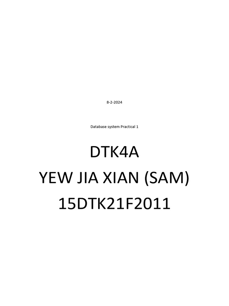 Database System ERD and SQL Guide | PDF