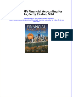 Ebook PDF Financial Accounting For Mbas 6E by Easton Wild PDF Docx Full Chapter Chapter Scribd