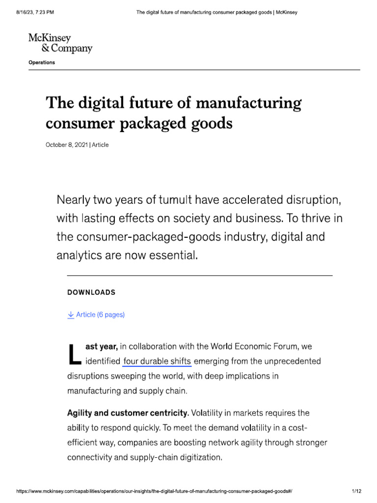 Digital Future Of Cpg Sector Pdf