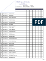 Class Attendance Sheet