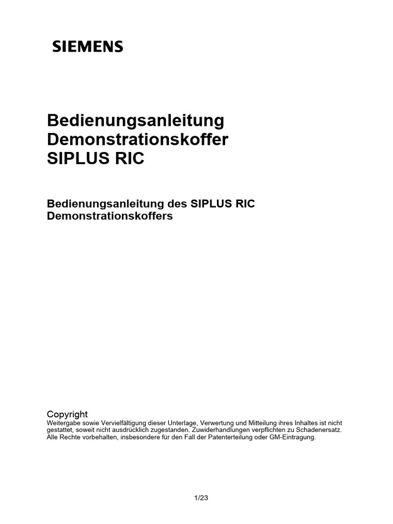 Bedienungsanleitung | PDF