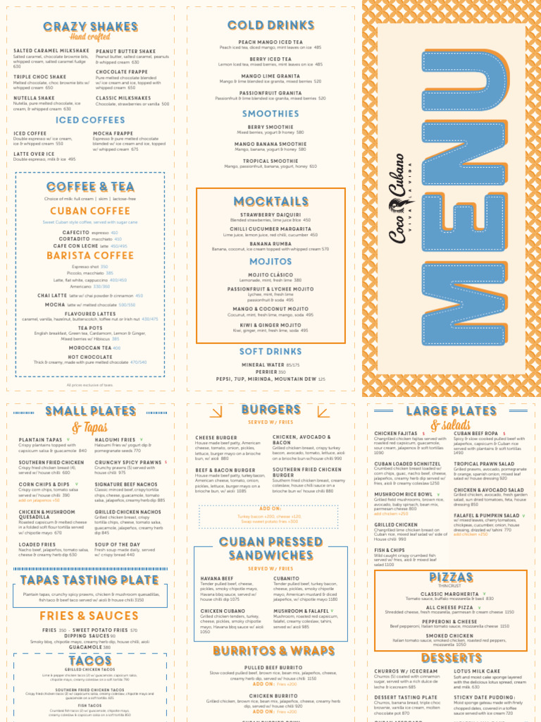 Menu+11 21 | PDF | Taco | Capsicum