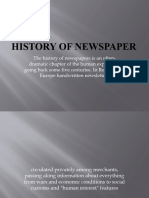 History of Newspaper