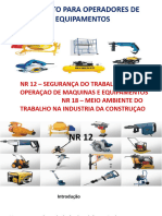 Treinamento para Operadores de Maquinas e Equipamentos - NR 12