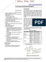 Lmx58-N Low-Power, Dual-Operational Amplifiers: 1 Features 3 Description