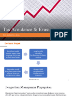 Pertemuan 13 - Tax Avoidance & Evasion