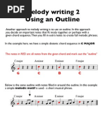 Melody Writing 2 (Outline) GCSE Yr 10 Unit 4