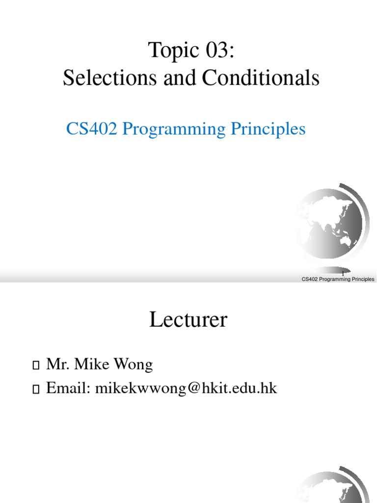 T03 Programming Principle | PDF | Teaching Methods & Materials