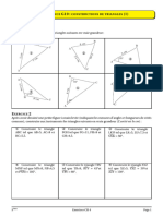 Construction de Triangles Cas Simples Exercices 5ème