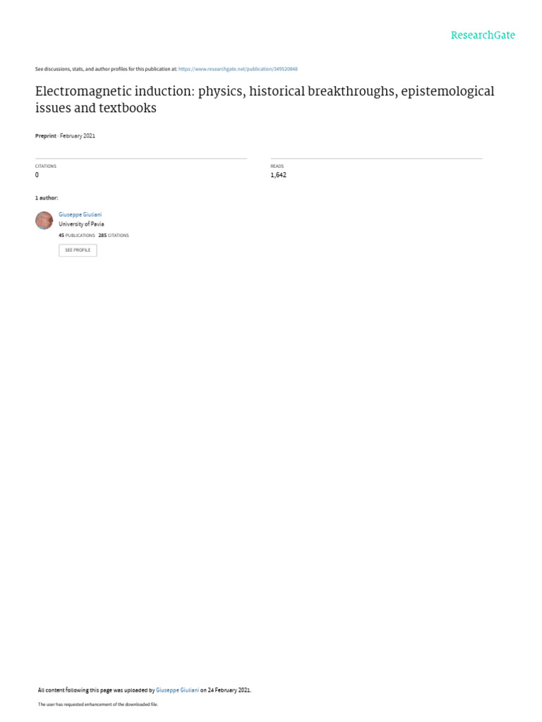 Induction 2020 | PDF | Electromagnetic Induction | Magnetic Field