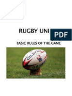 Rugby Union: Basic Rules of The Game