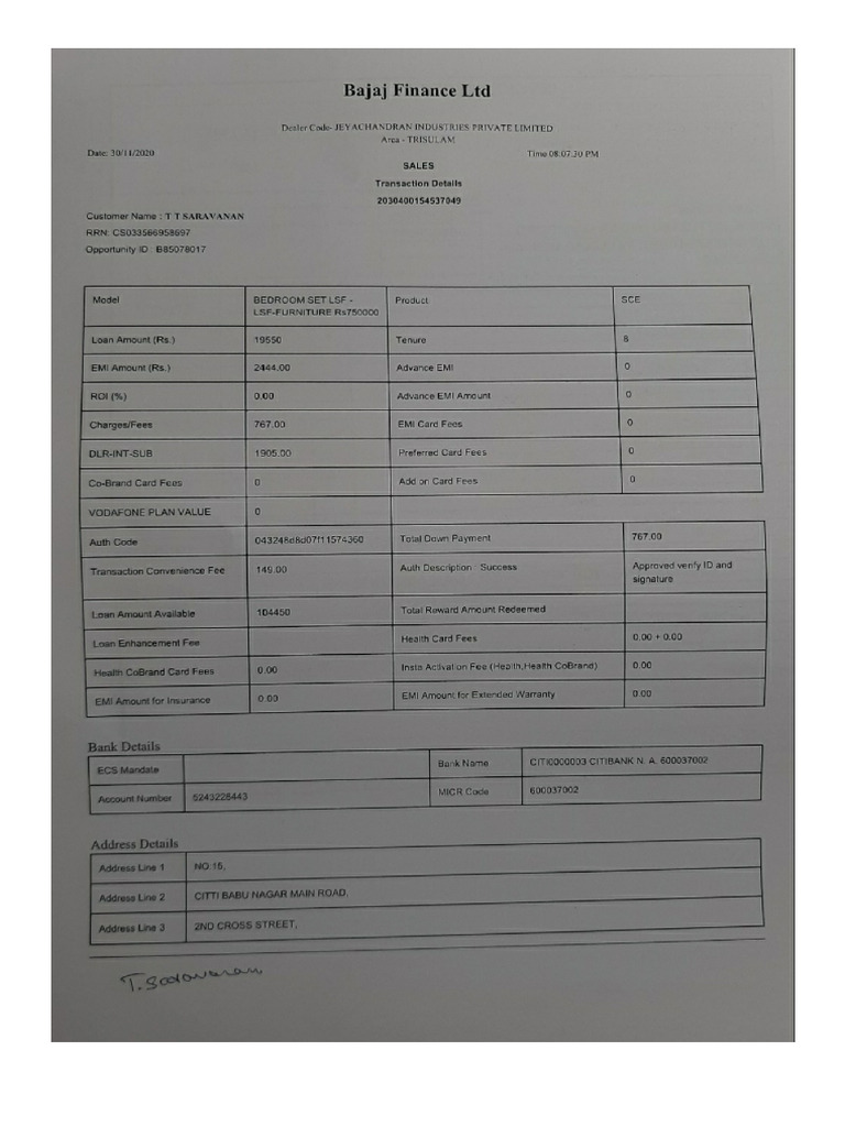 Cot Invoice | PDF