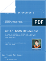 Week2 CMSC 101 Discrete Structures 1