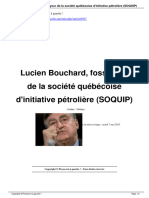 Lucien Bouchard Fossoyeur de La Soci T Qu B Coise D Initiative P Troli Re - A6507