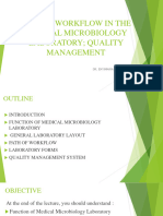 Path of Workflow in The Medical Microbiology Laboratory Quality Management