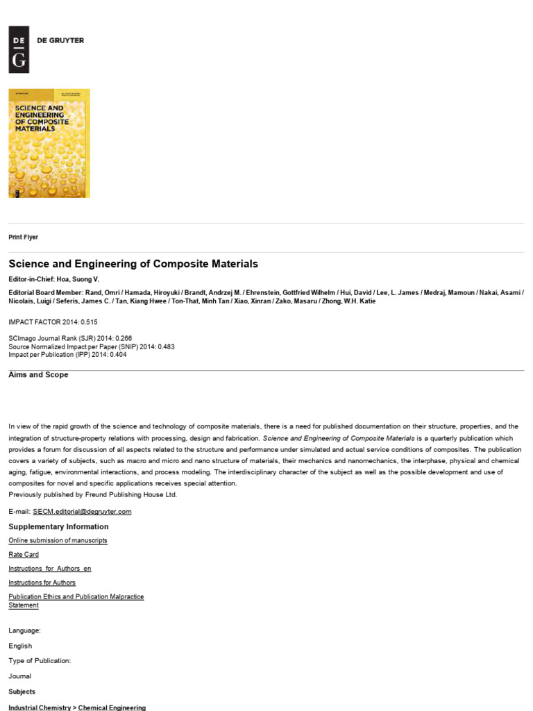 Science and Engineering of Composite Materials | PDF | Art | Computers
