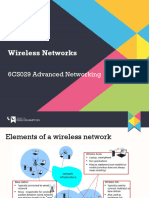 6CS029 Lecture 6 - Wireless Networks