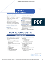 Ideal (General) Gas Law