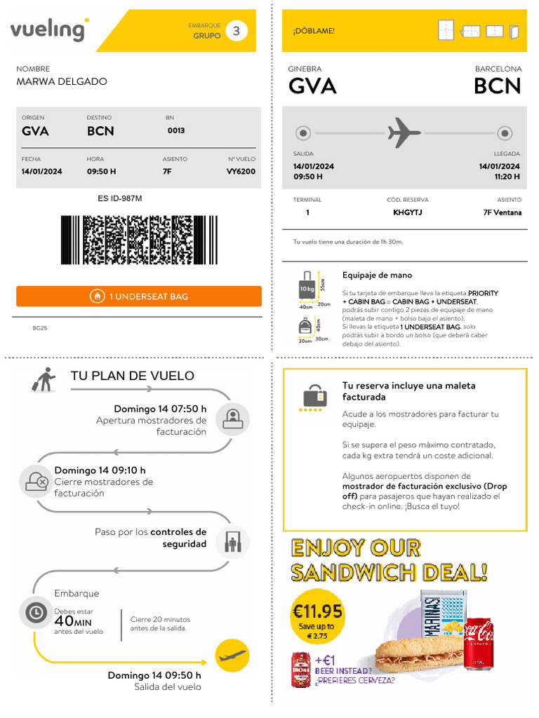 Targeta Embarque Easyjet | PDF | Accidentes e incidentes de aviación ...