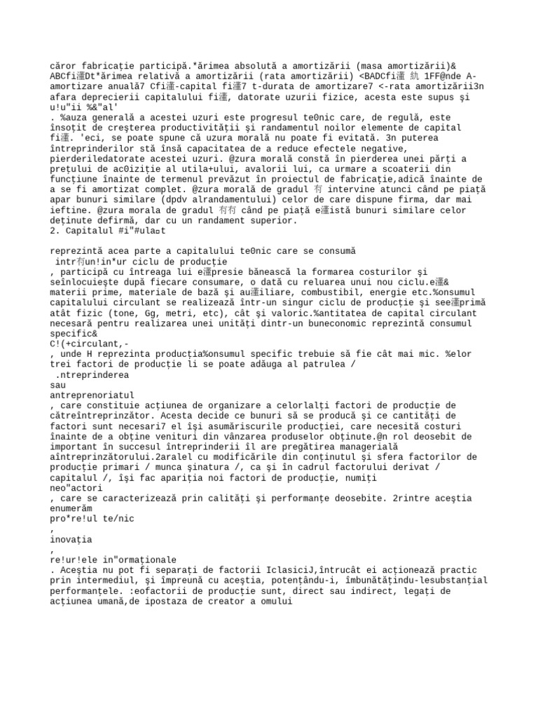 Factori de Producție 8 | PDF