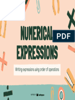 Numerical Expressions Education Presentation in Orange Green Red Nostalgic Handdrawn Style