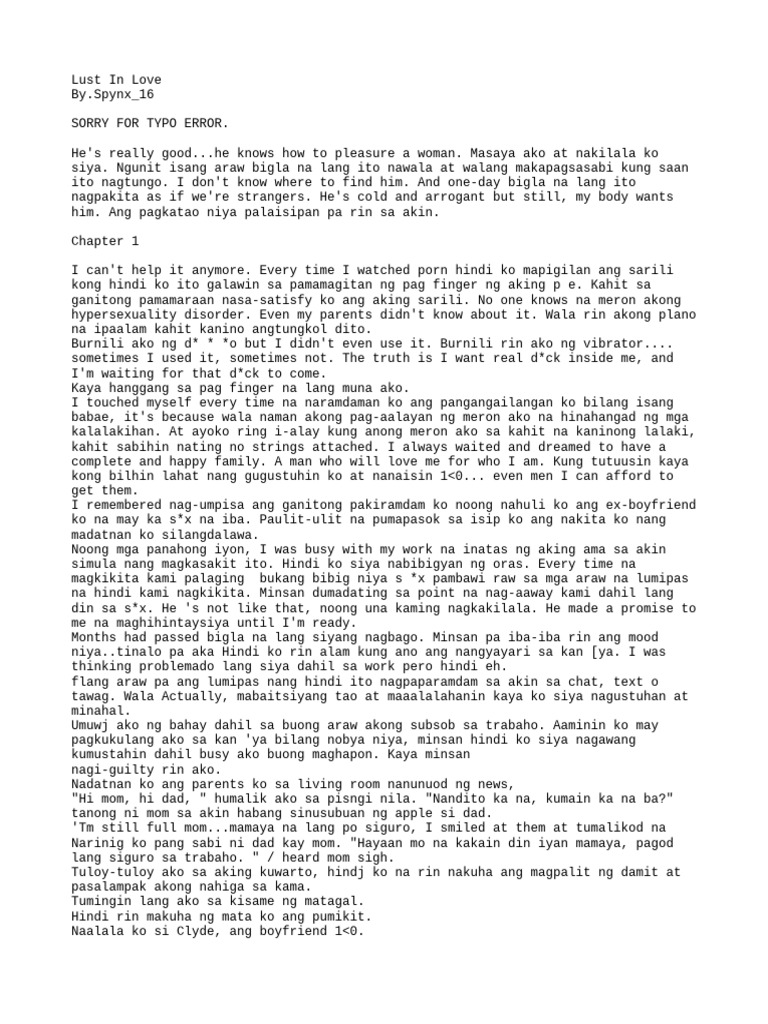 Lust In Love Pdf
