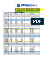 Ratlam-Phase 3 Schedule