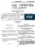 Premier Journal Officiel Algérie