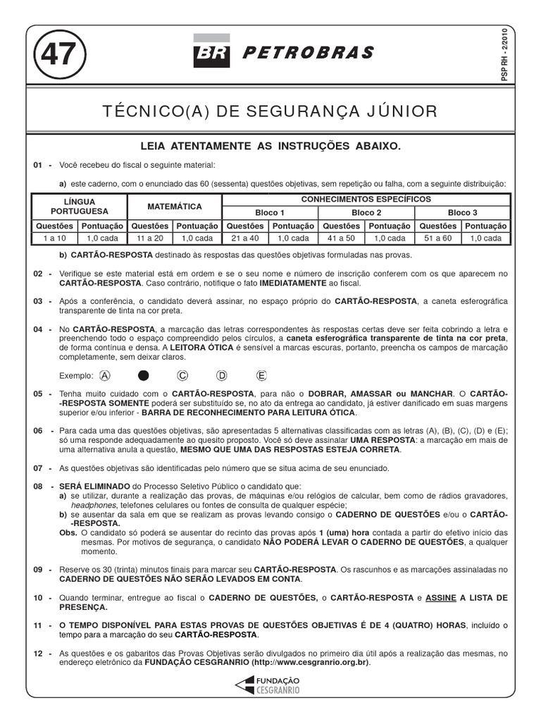 Testes Específicos Provas Anteriores | PDF