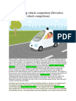 Non Driving Vehicle Competition