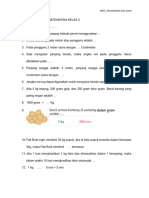 Latihan Pts Genap Matematika Kelas 2