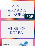 Music and Arts of Korea