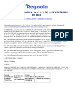 Instrução Normativa - in #273, de 21 de Fevereiro de 2024