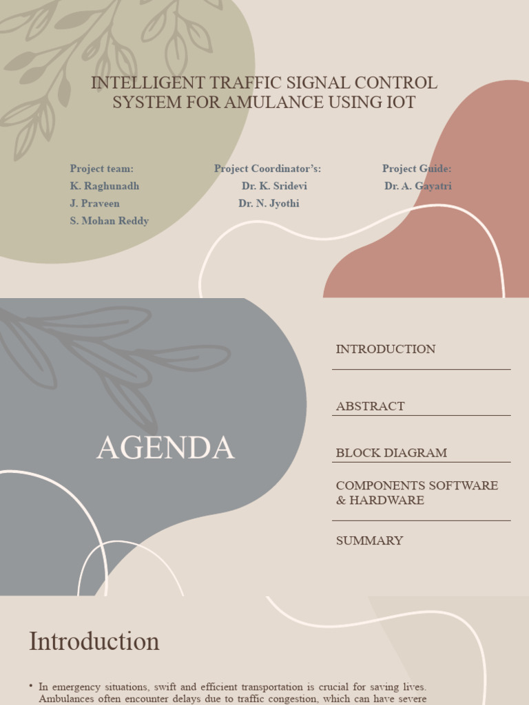 IoT-Based Traffic Control for Ambulances | PDF | Internet Of Things ...