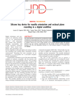 Silicone Key Device For Maxilla Orientation and Occlusal Plane