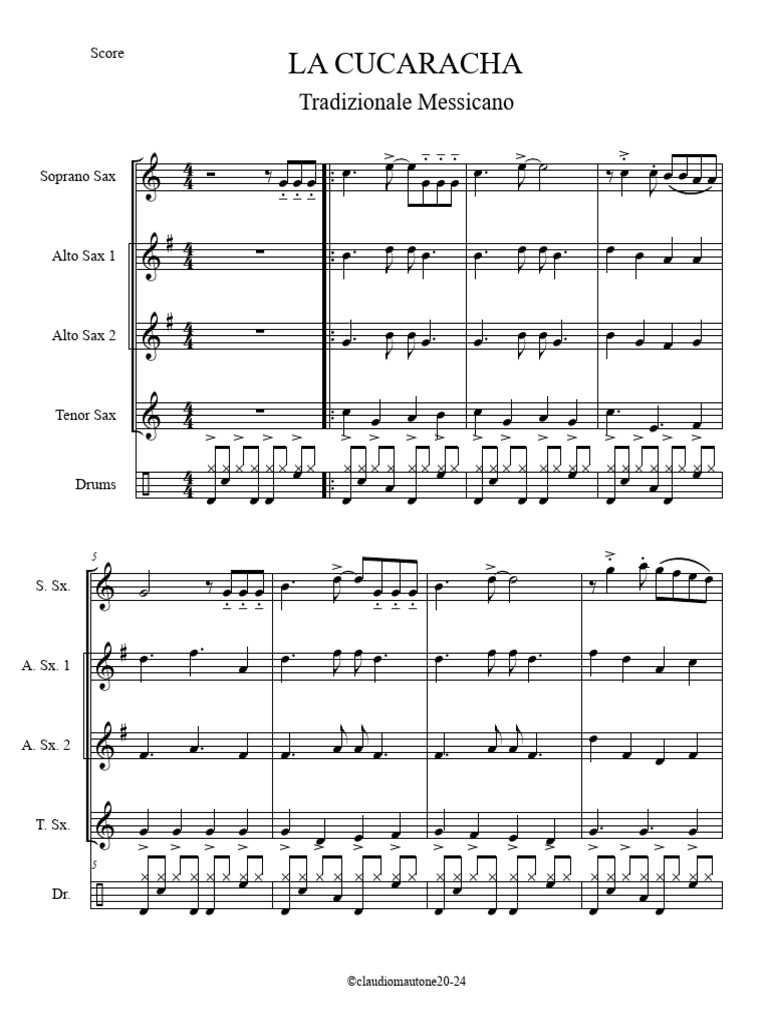 cucaracha-score-pdf-saxophone-classical-music-groups