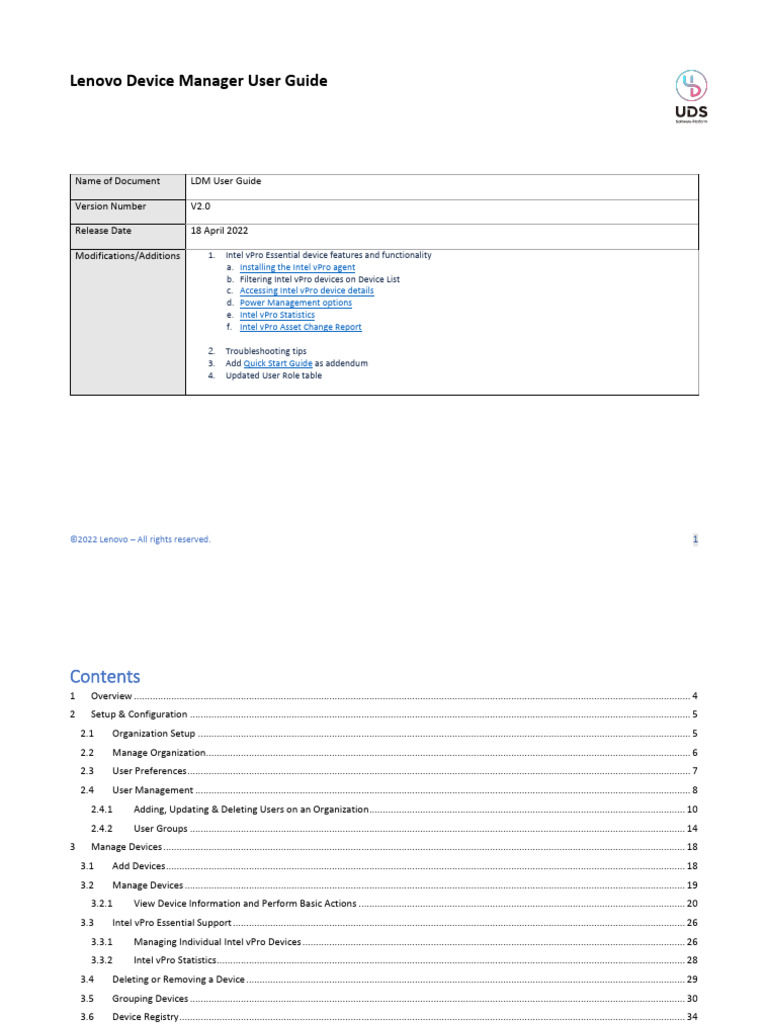 LDM User Guide v2.0 | PDF