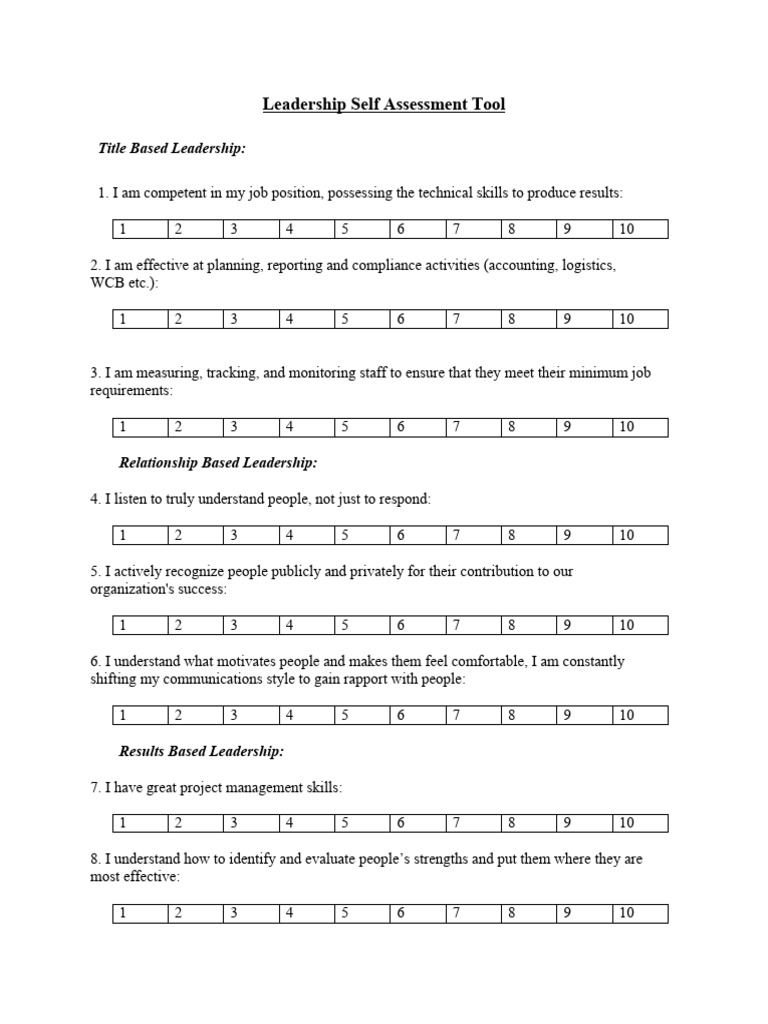 Leadership Style Questionnaire | PDF | Leadership | Organizational Behavior