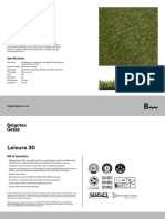 Belgotex Grass Leisure 30 Spec Sheet