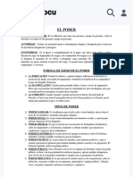 EL Poder Concepto Formas y Tipos - EL PODER CONCEPTO de PODER Es La Influencia Que Tiene Una - Studocu