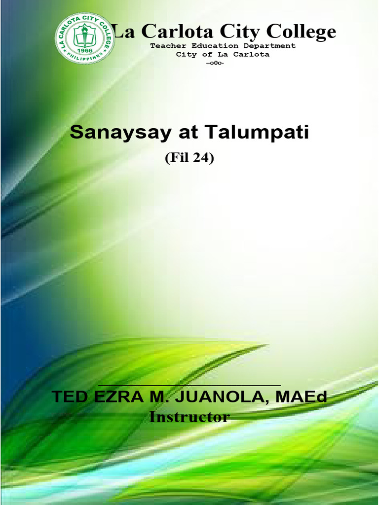 FIL 24 Module 1 | PDF