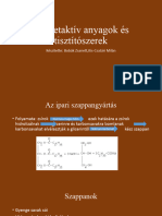 Felületaktív Anyagok És Tisztítószerek