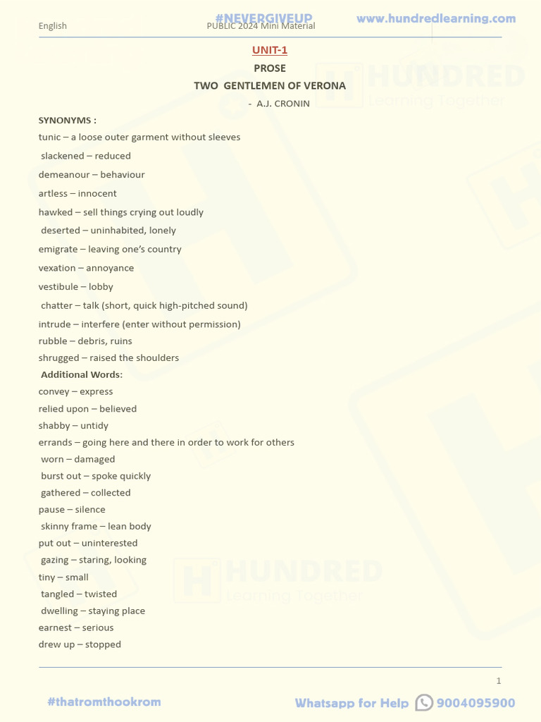 Synonyms and Antonyms Guide | PDF | Home & Garden