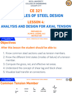 5.0 Analysis and Design For Axial Tension