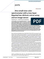 Spectrometer With A Two Layer Biparted Ten Dichroic Mirror Array