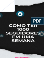 Como Ter 1000 Seguidores em Uma Semana