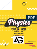 Physics Formula Sheet-Aishik