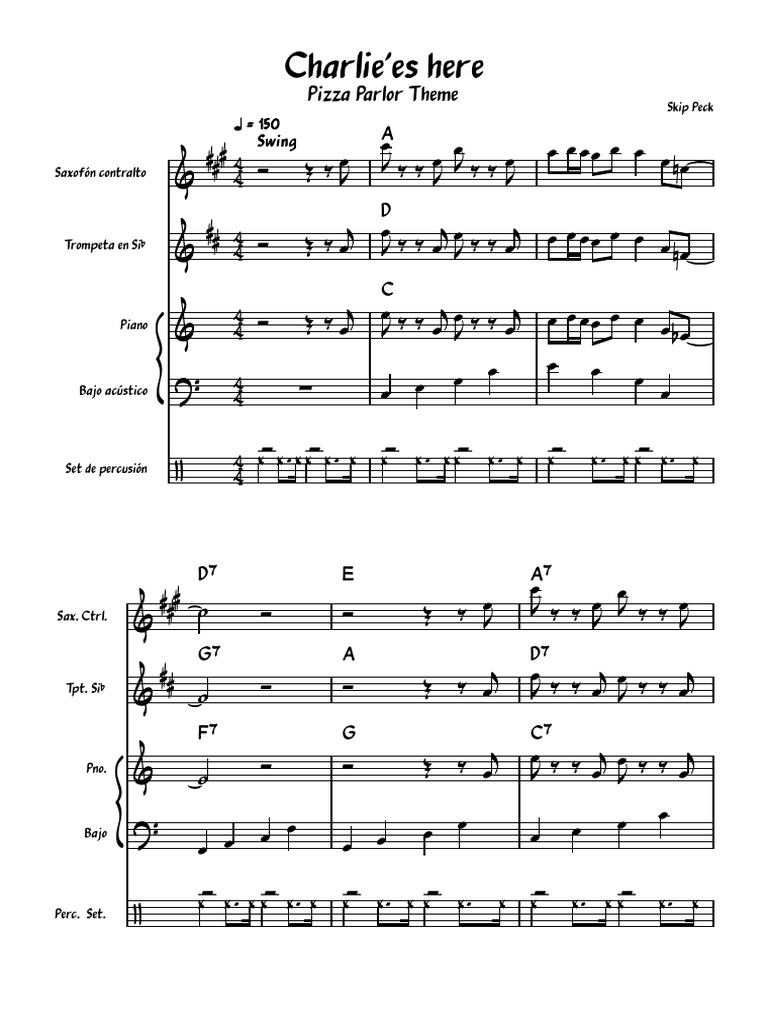Charlie s here club penguin quartet arrange pdf