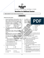 Practice Questions For Additional Content - Chemistry