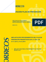 Guía Implantación Procedimientos Plan Prevención